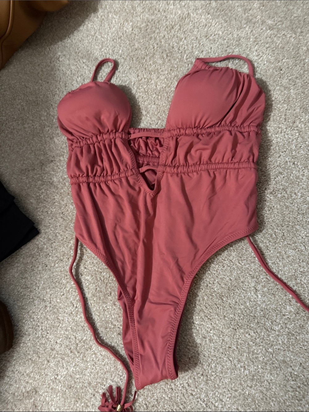 One Piece Swimsuit in Dusty Rose